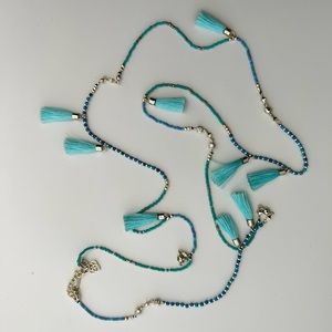 Kendra Scott Augusta Tassel Necklace Turquoise